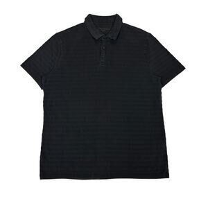 John Varvatos Star USA Polo Men's Medium Textured Stripe Minimalist